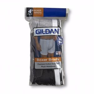 Gildan 4 Pack Men's Boxer Briefs