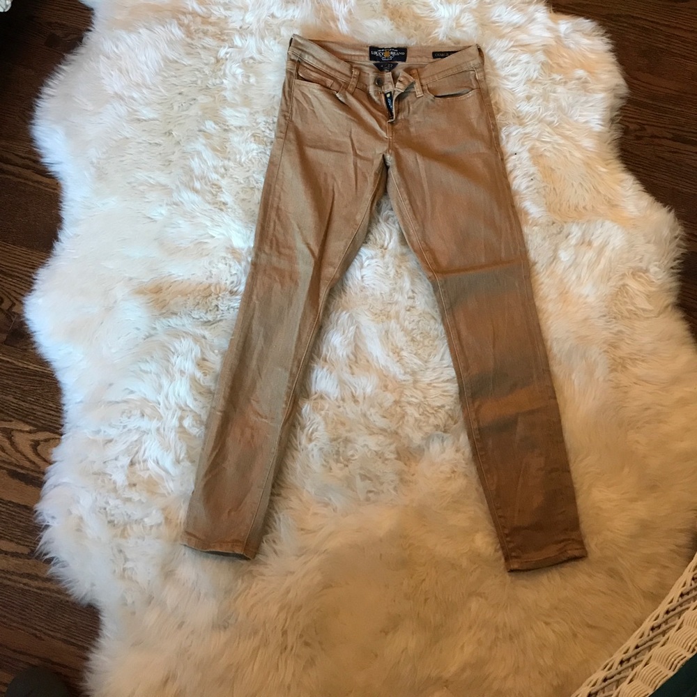 Gold Lucky Brand skinny jeans !