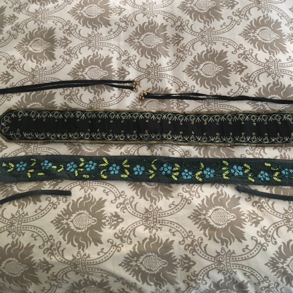 Set of two Embroidered belts!
