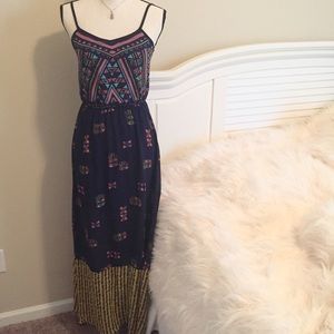 Tribal Print Maxi Dress