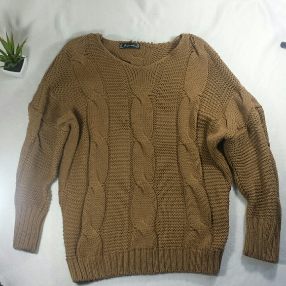 Sweaters - Chunky Knit Scoop Neck Sweater