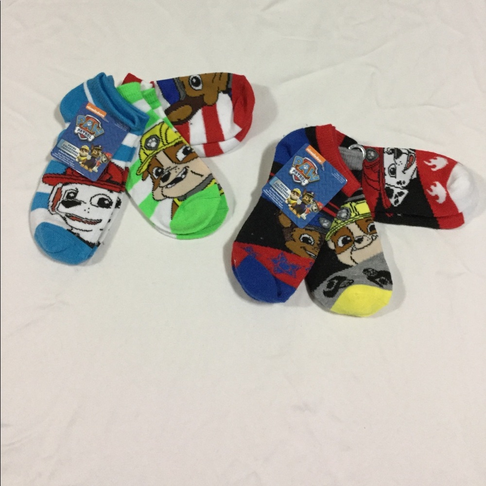 Two pairs of Paw patrol socks
