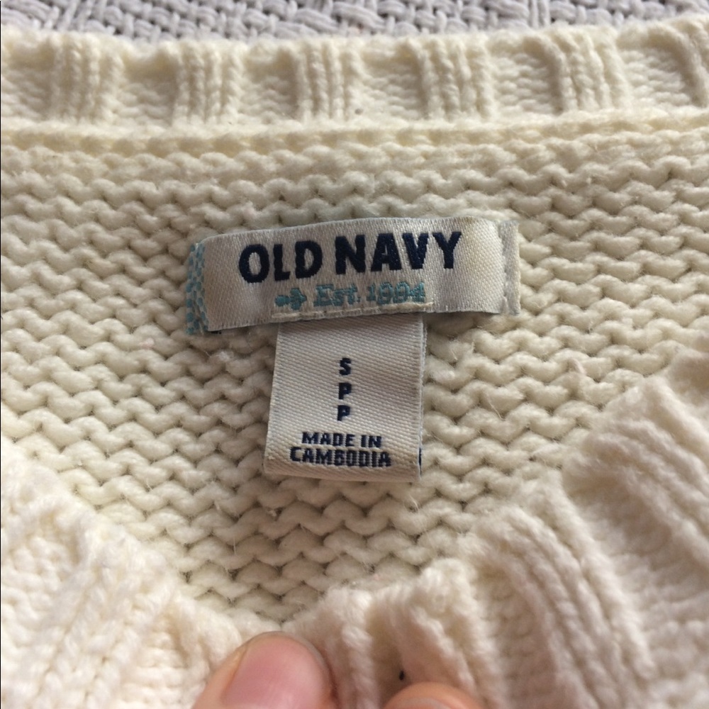 Old Navy Cream Colored Sweater - Picture 2 of 5