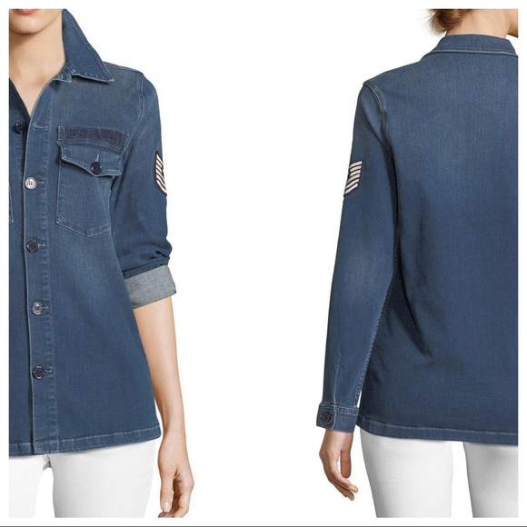 Etienne Marcel Tops - Etienne Marcel✈️"Adriana" Button Denim w/Patches