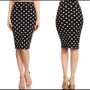 Polka dot skirt