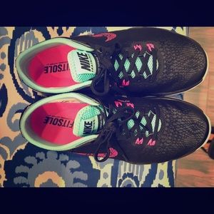 Nike Free Flex running shoes, size 6.