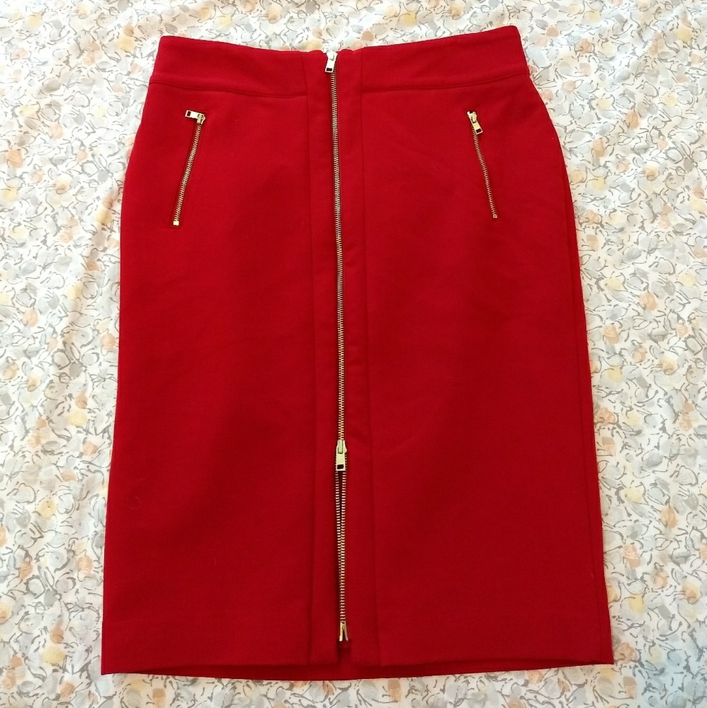 Ann Taylor Zippered Pencil Skirt
