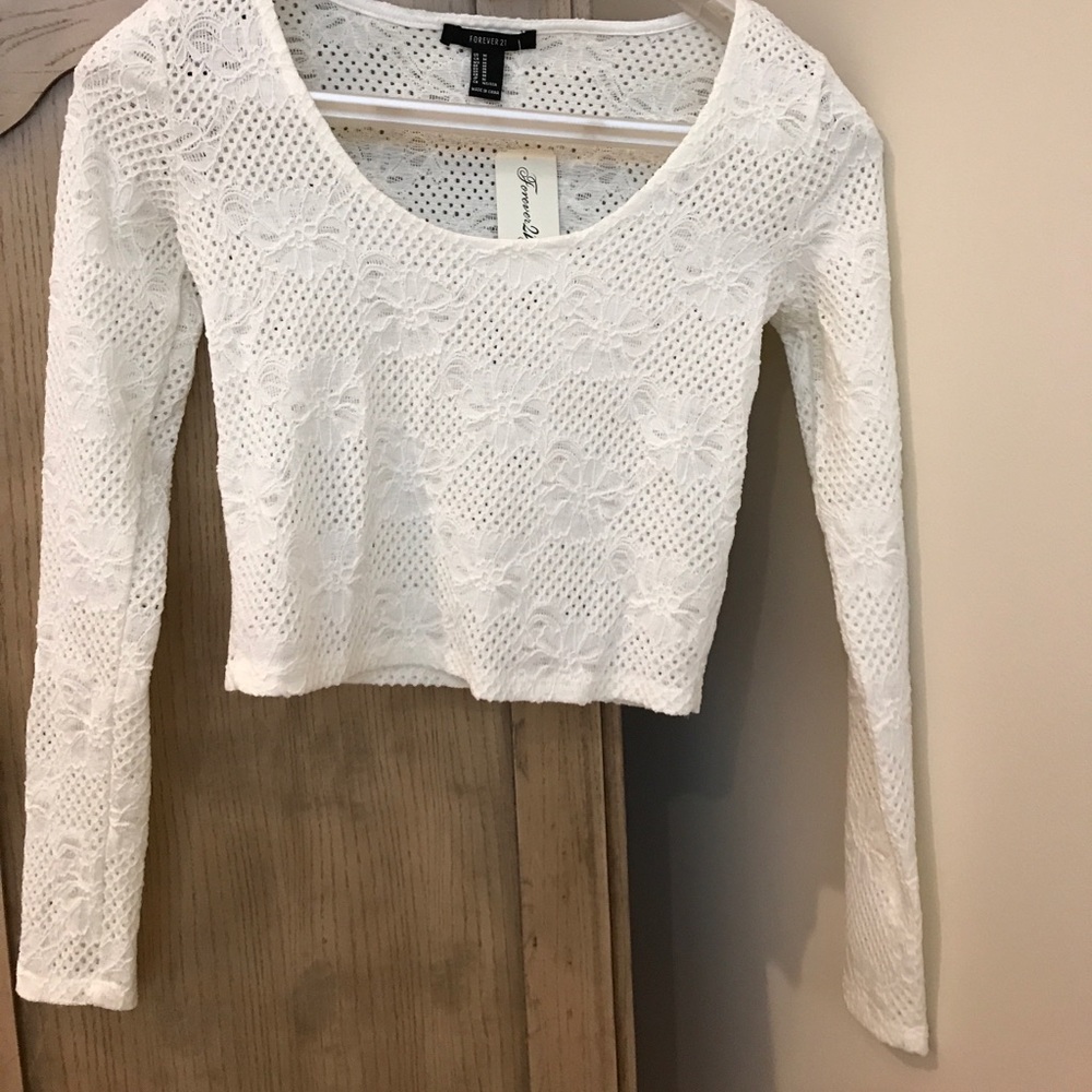 Lace crop top