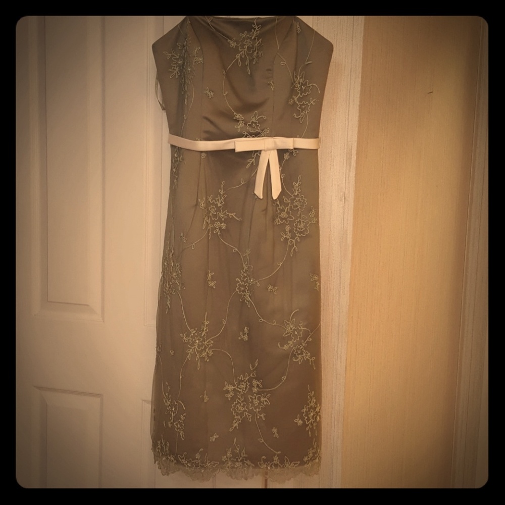 Olive green dress