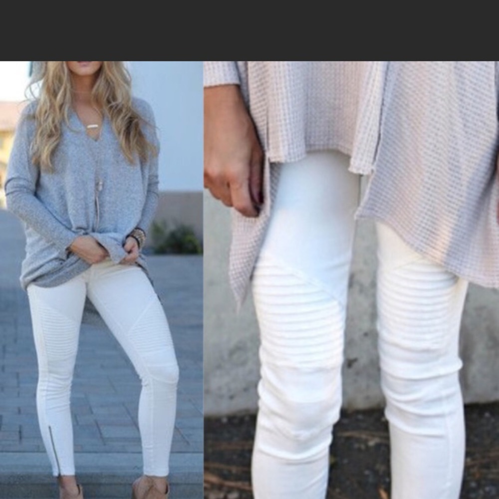 Cream 🏍 jeggings