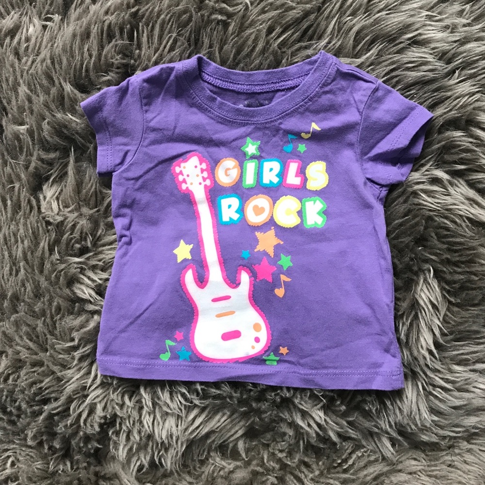 Girls rock t-shirt 6-9 months