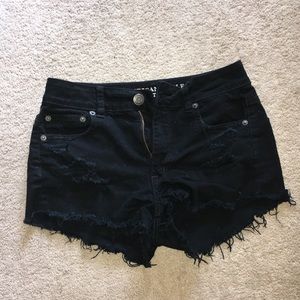 American Eagle Black High-Waisted Shorts
