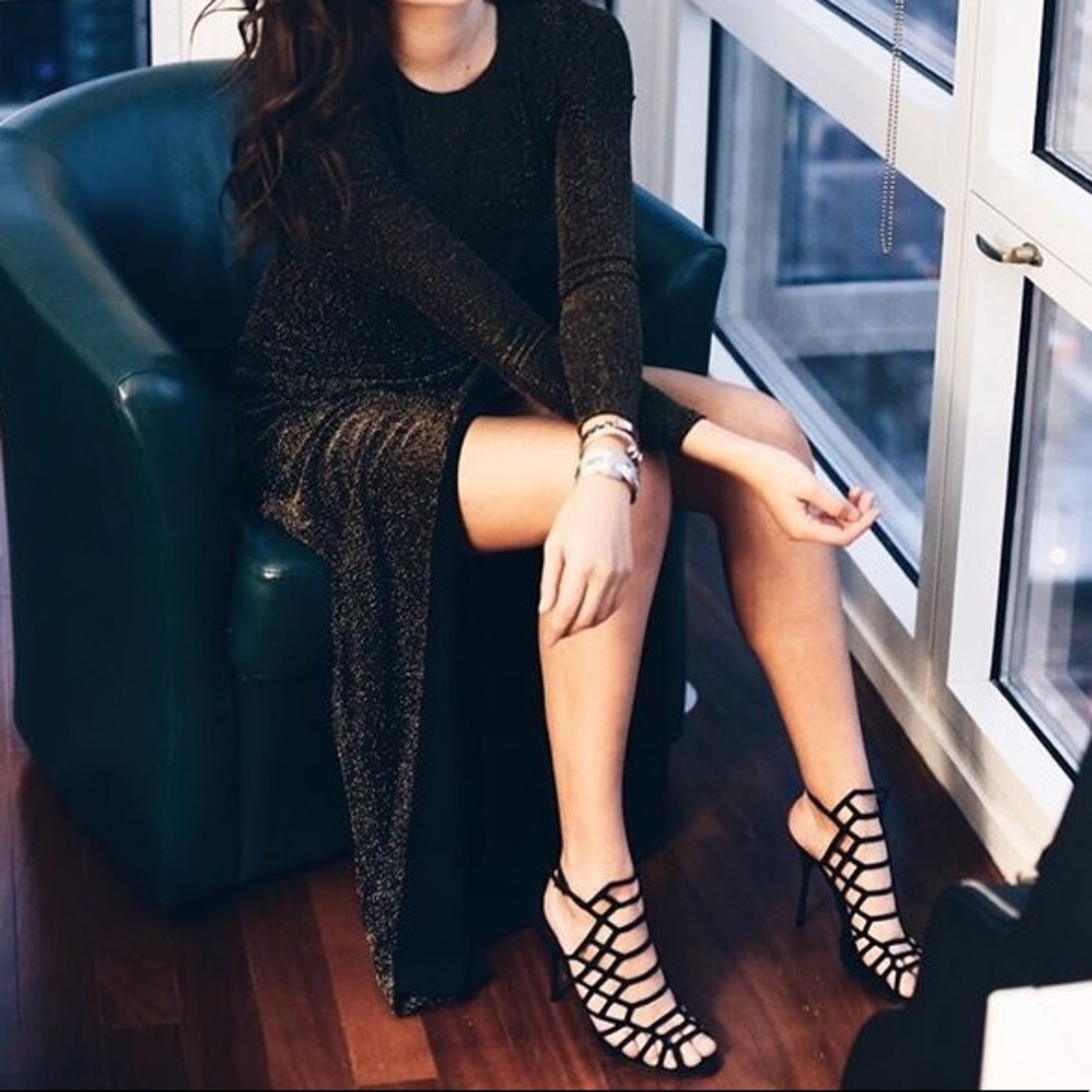 Caged Gladiator Stiletto Heeled Sandal - Picture 2 of 8