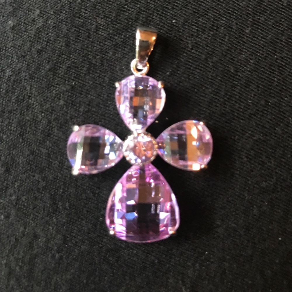 Crystal cross pendant