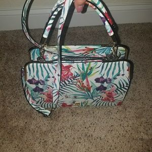 Gianni bini floral satchel