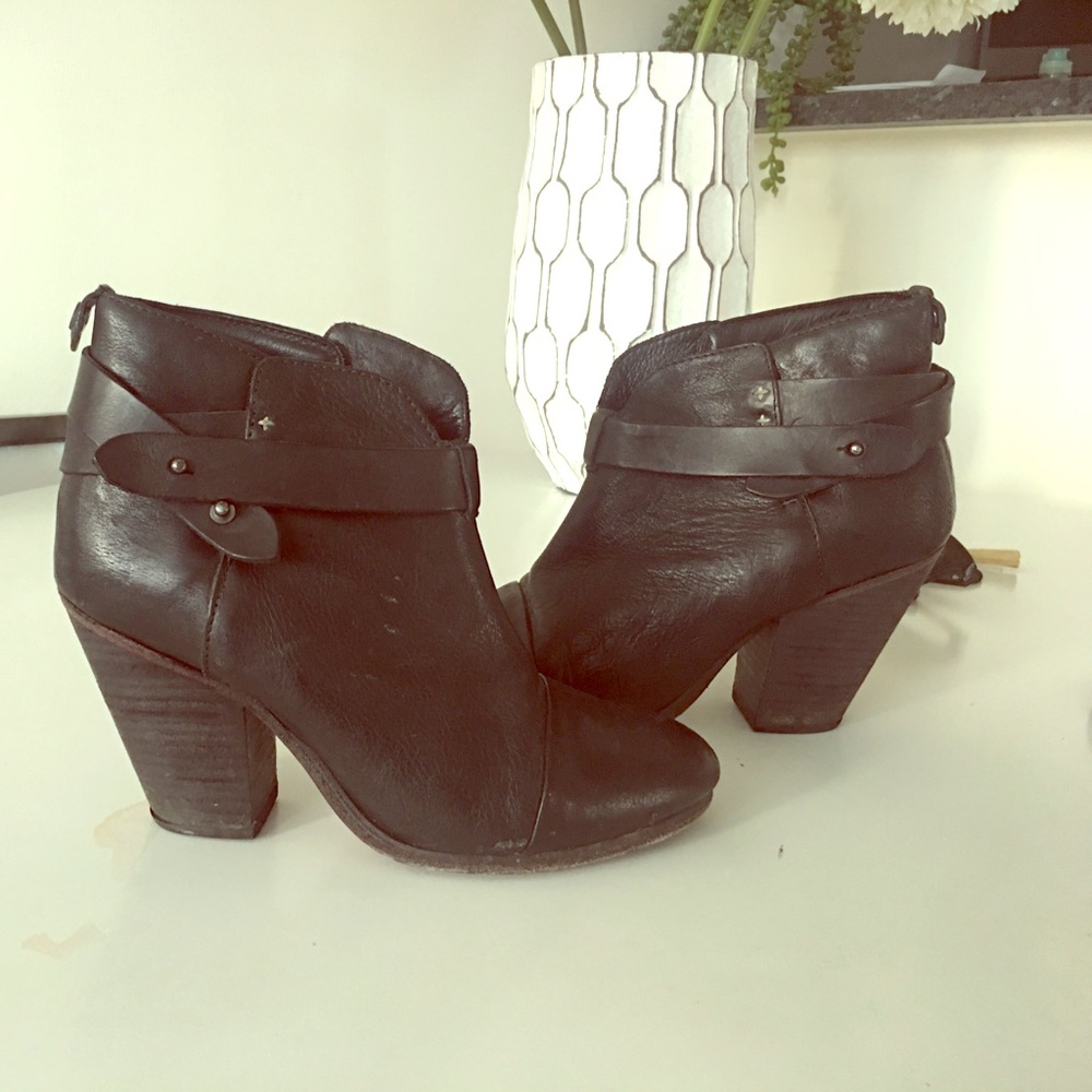 Rag and bone black booties