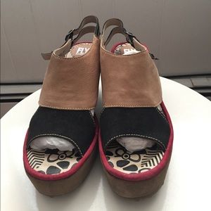 Fly London wedge peep-toe sandals