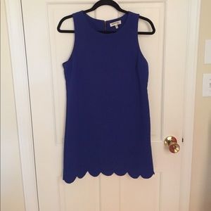 Blue scalloped dress