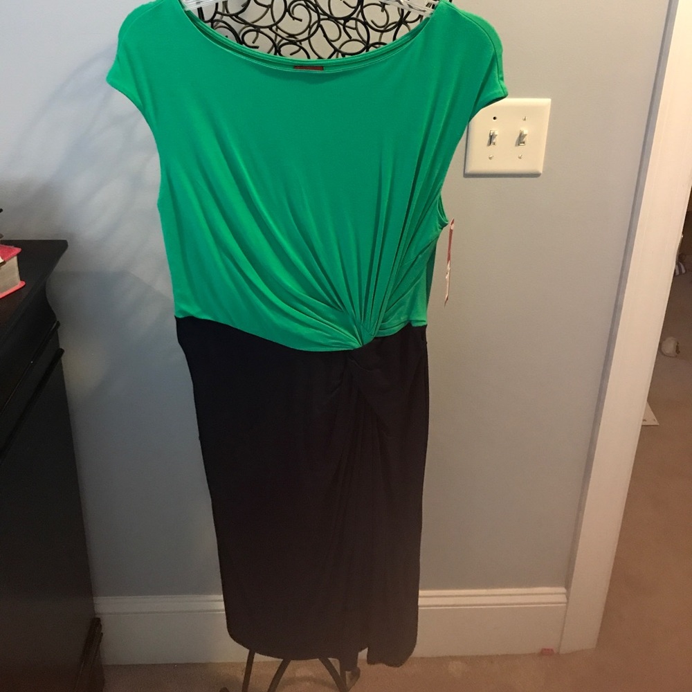 Navy and Green Merona cotton dress