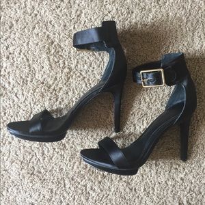 Calvin Klein Vivian Platform Black Strap Sandal