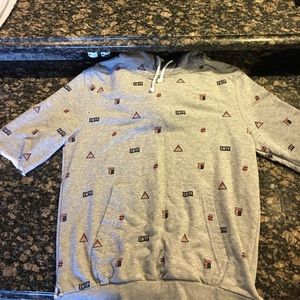 Designer Short-Sleeved Hoodie