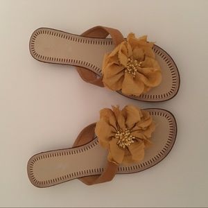 Gold sandals