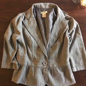 Sz M Forever 21 Grey pinstripe Jacket