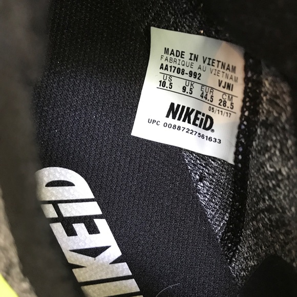NWT Nike ID Free Rn Flyknit, size 10,5M. AUTHENTIC - Picture 7 of 7