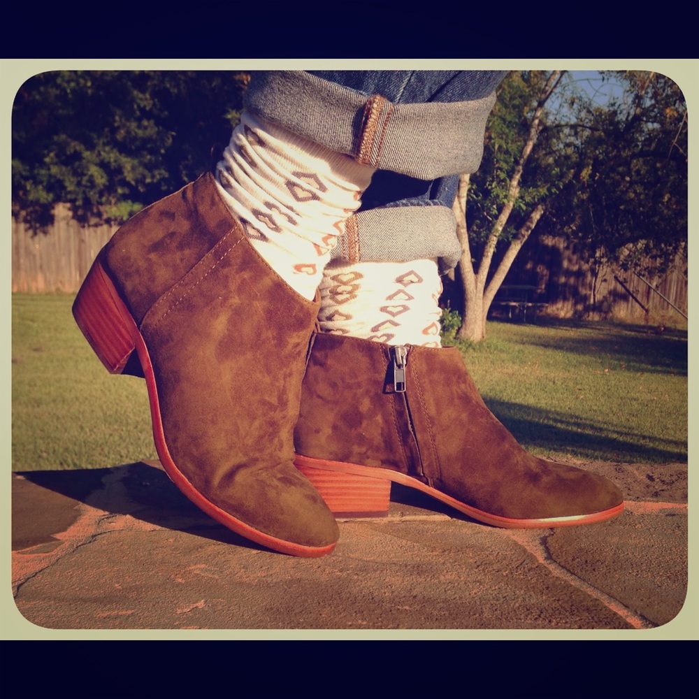 J. Crew Beige Suede Sawyer Booties