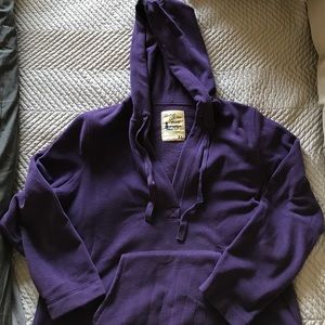 Purple fleece hoodie