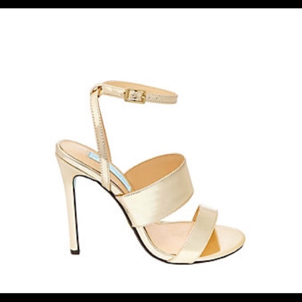 Metallic Gold heels by Betsy Johnson