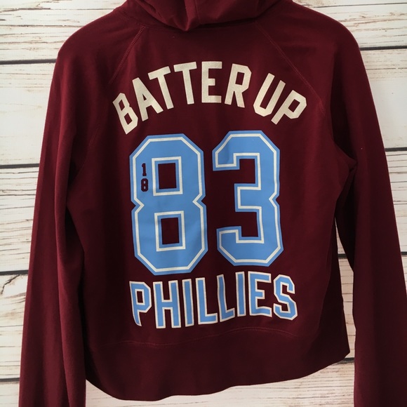 PINK by Victoria's Secret Phillies Zip-up Sz L - Picture 6 of 7