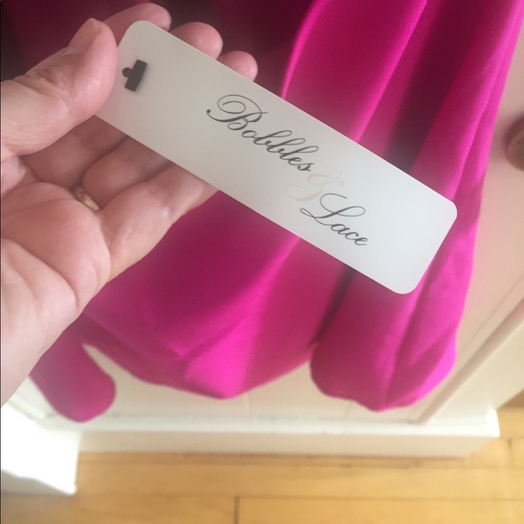 Hot Pink Strappy dress - Picture 3 of 5