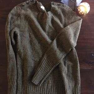 sz s Jcrew Army Green sweater