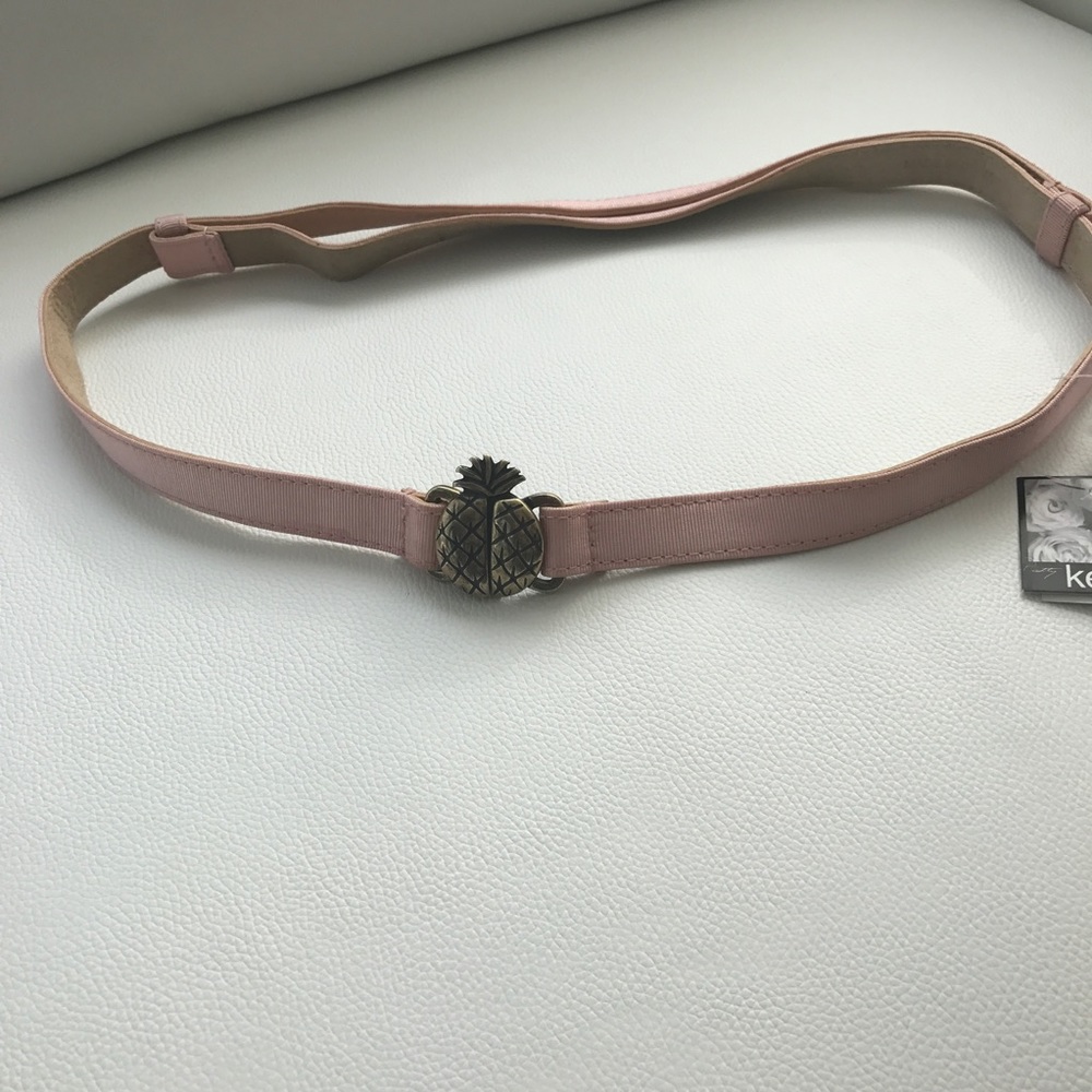 Pink Kensie Pineapple Adjustable Belt size Large