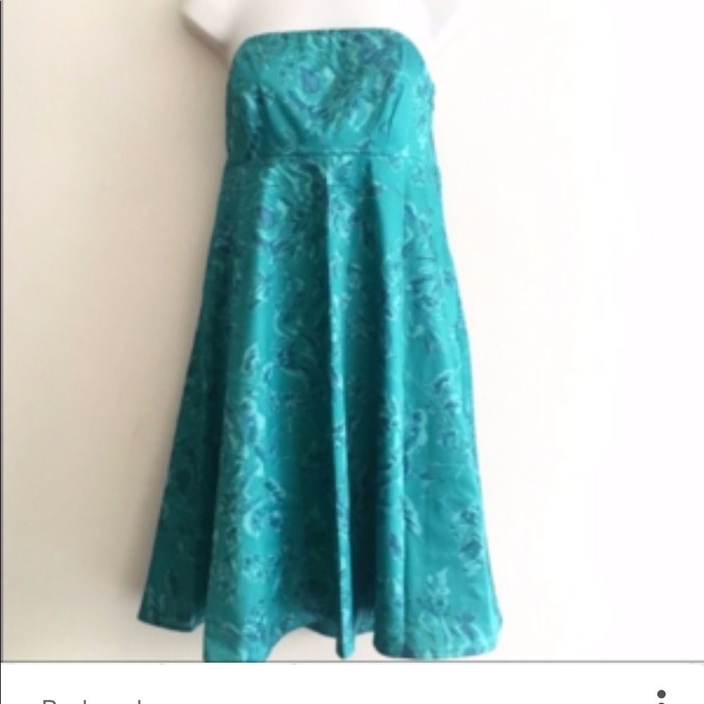 Beautiful Teal and Floral The Limited Dress