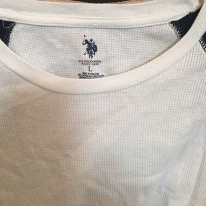 US polo long sleeve raglan shirt