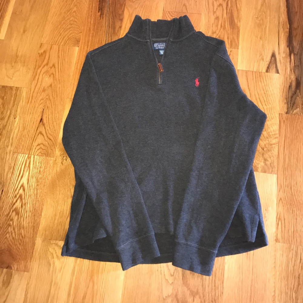 Polo half zip sweater