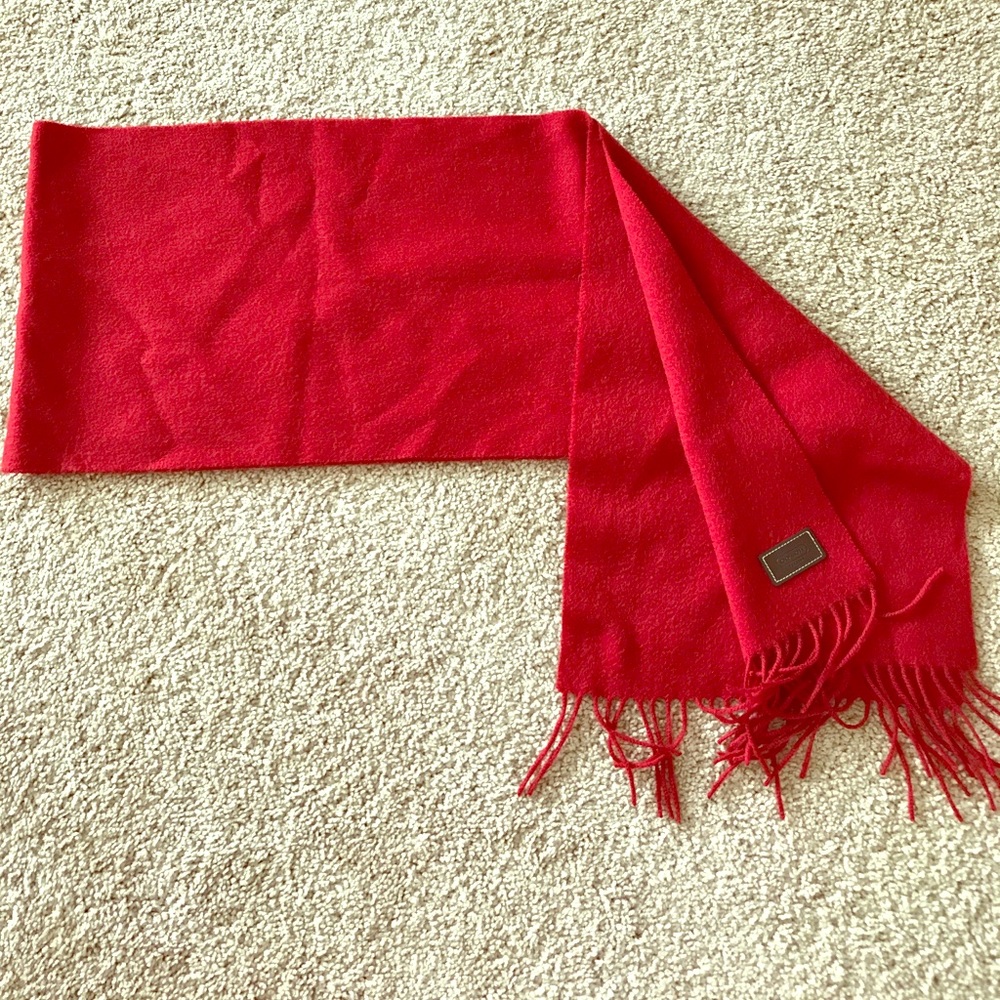 Coach wool and cashmere scarf