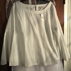 LOFT Bell Sleeve top NWT