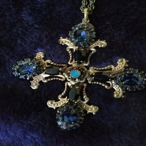 Maltese Cross Antique Gold Pendant