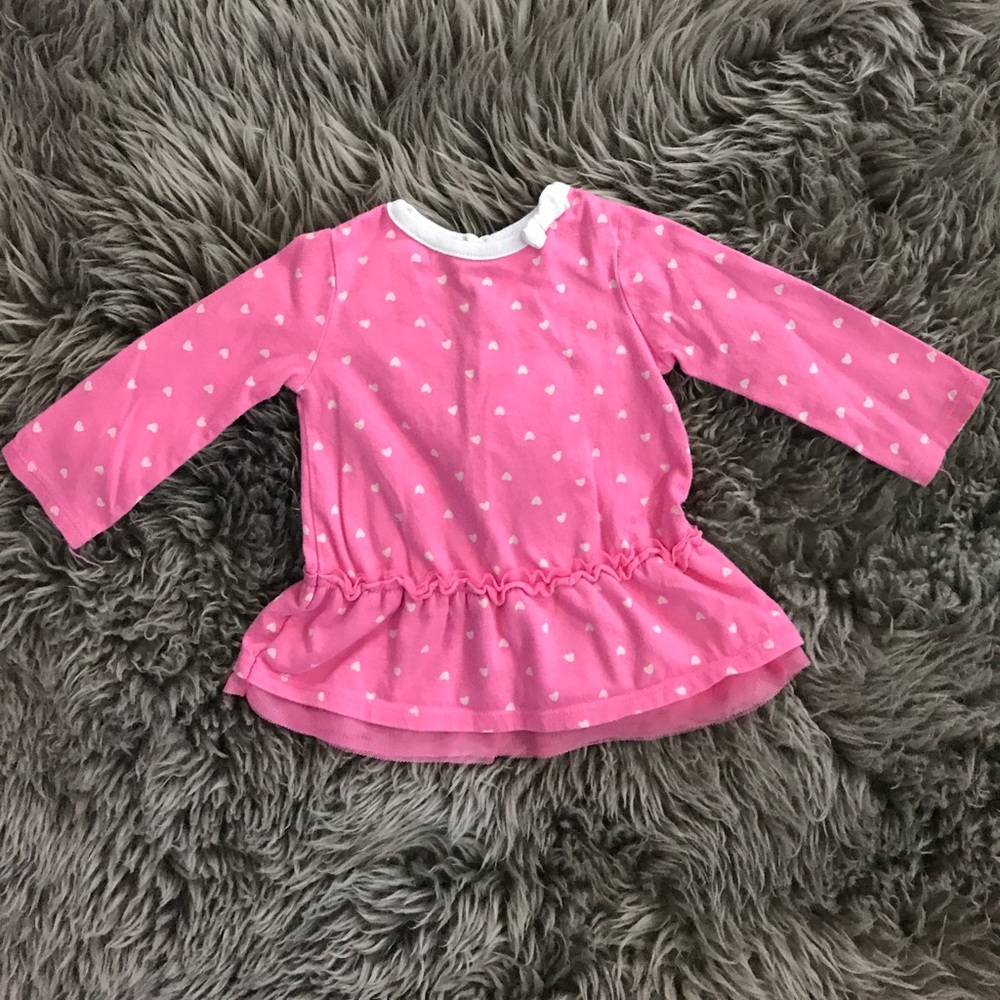 Heart long sleeve with tool accent skirt