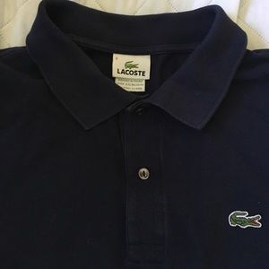 Lacoste - Navy Blue Men's Large (Sz 6) Polo Tshirt