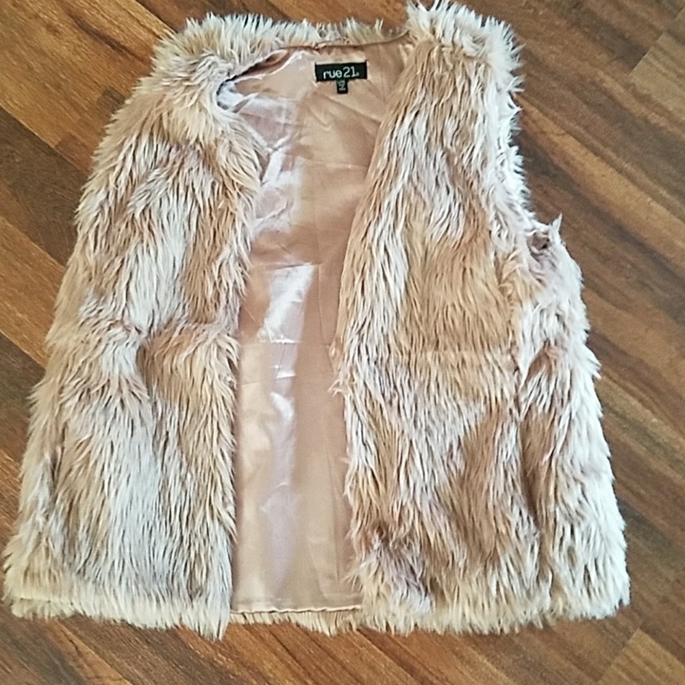 fuzzy fur vest