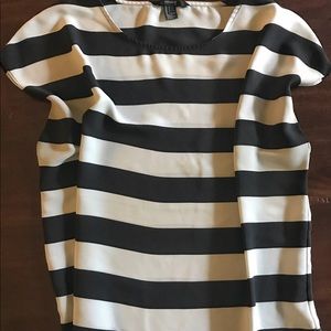 Size M F21 black/white stripe shirt