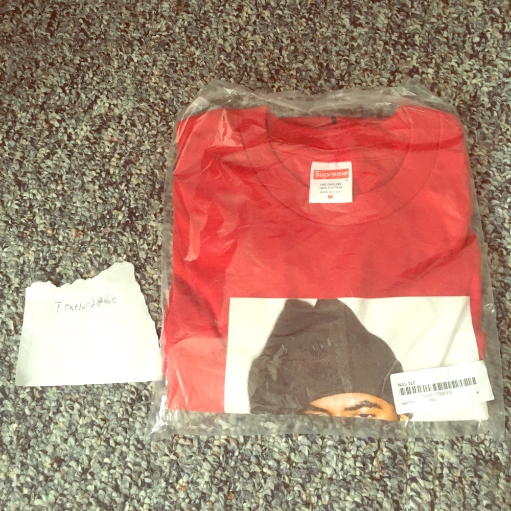 Supreme Nas T shirt size m