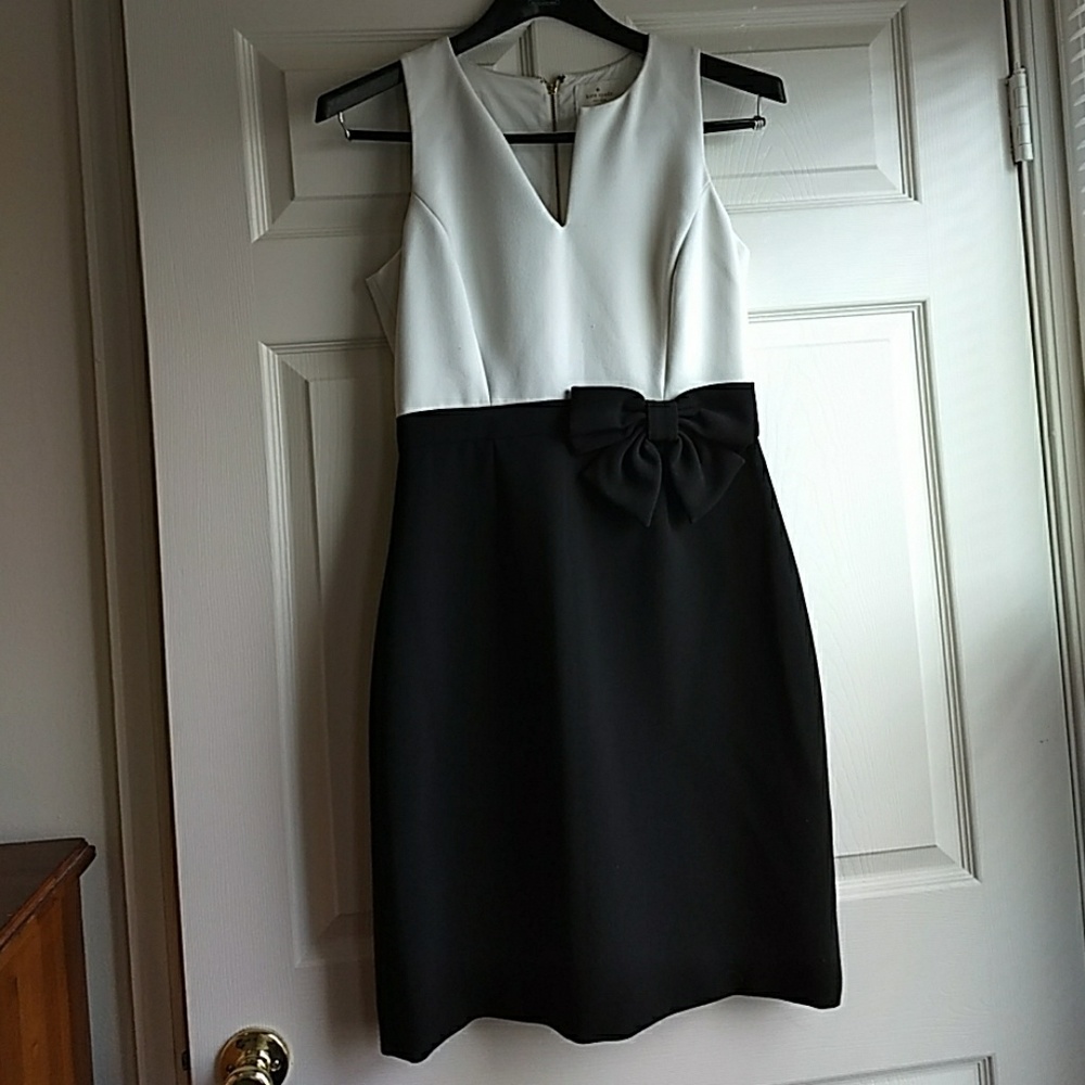 Kate Spade Black and White Bow Dress
