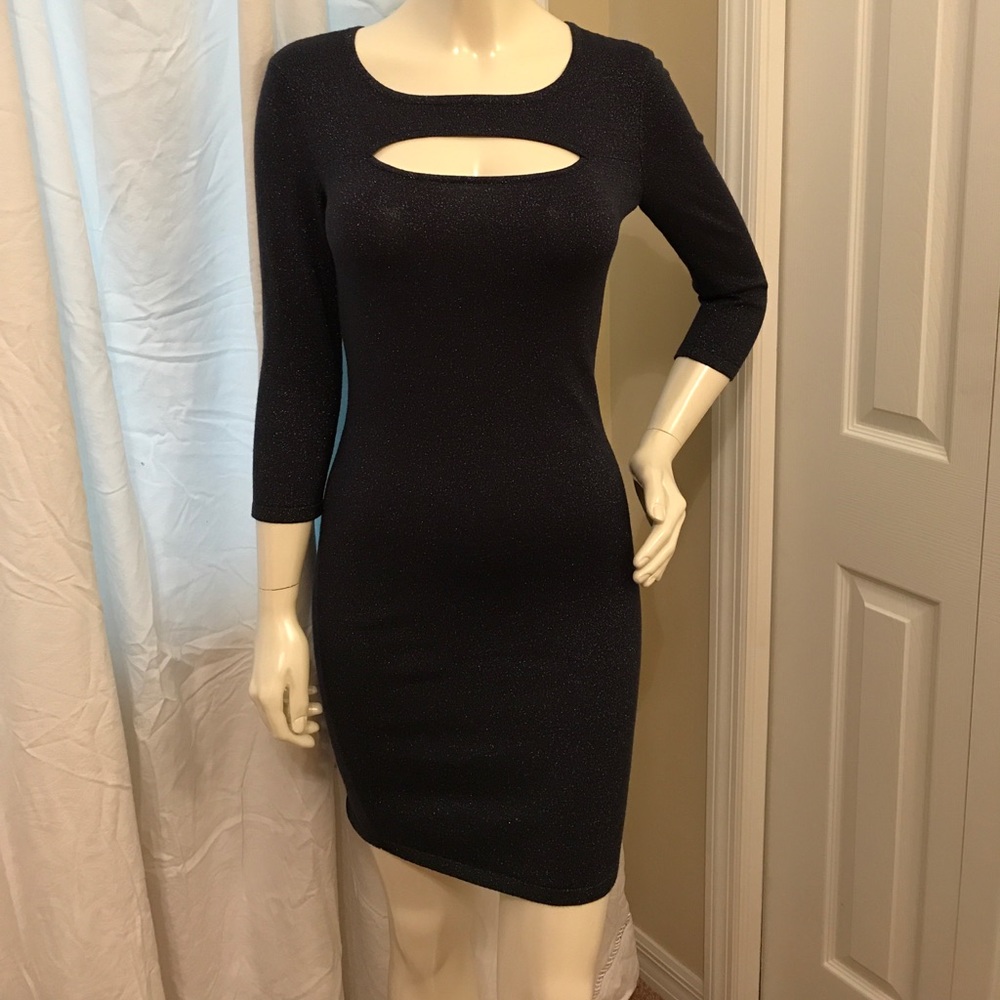 🆕 Express Navy Blue Holiday Dress Small