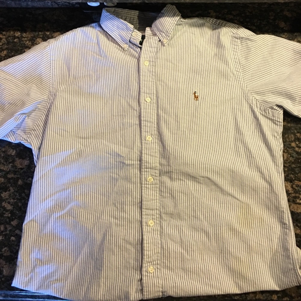 POLO BY RALPH LAUREN SEERSUCKER COLLARED SHIRT