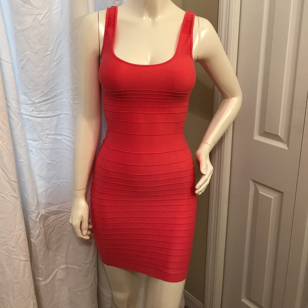BEBE bodycon dress Coral M/L